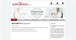 Desktop Screenshot of mysupportsite.co.uk
